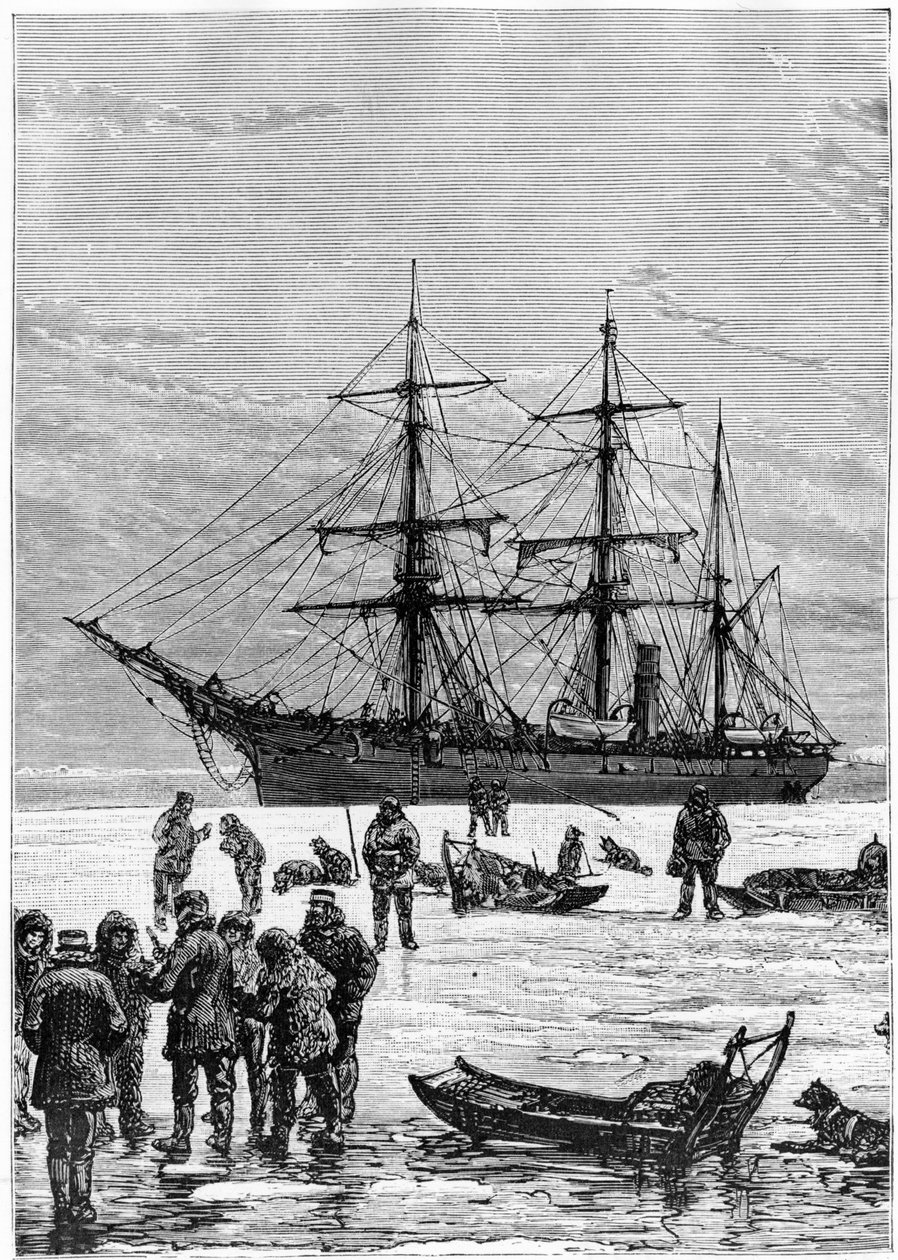 Nares Georges S., En reise til polarhavet, Paris: Hachette av Unknown artist