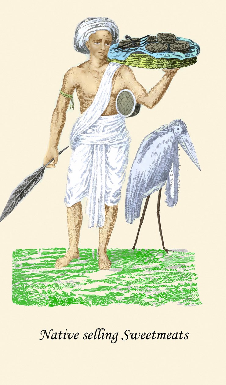 Innfødte selger søtsaker av Unknown Artist