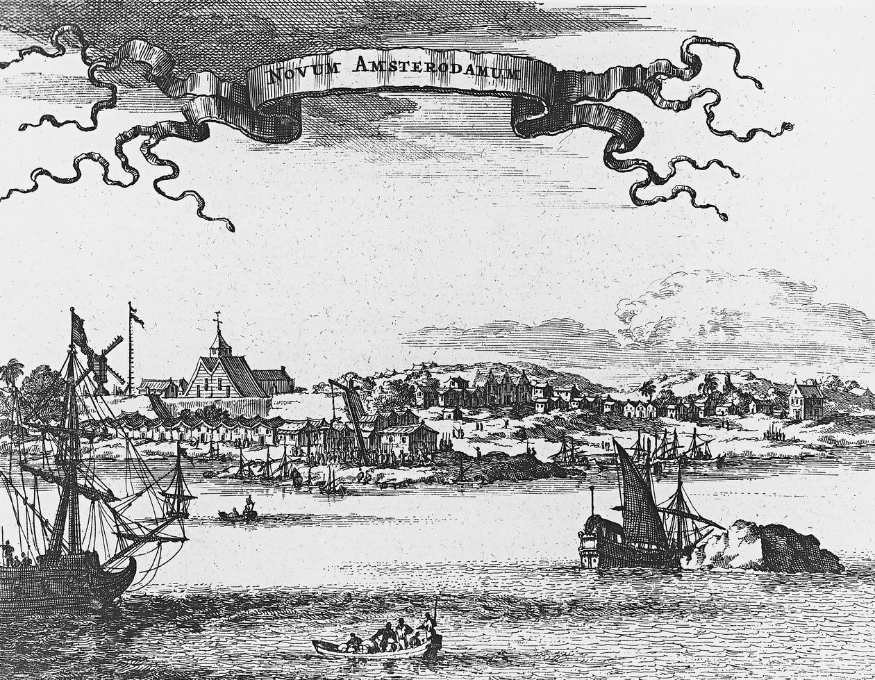 New Amsterdam (New York), gravering av Unknown artist
