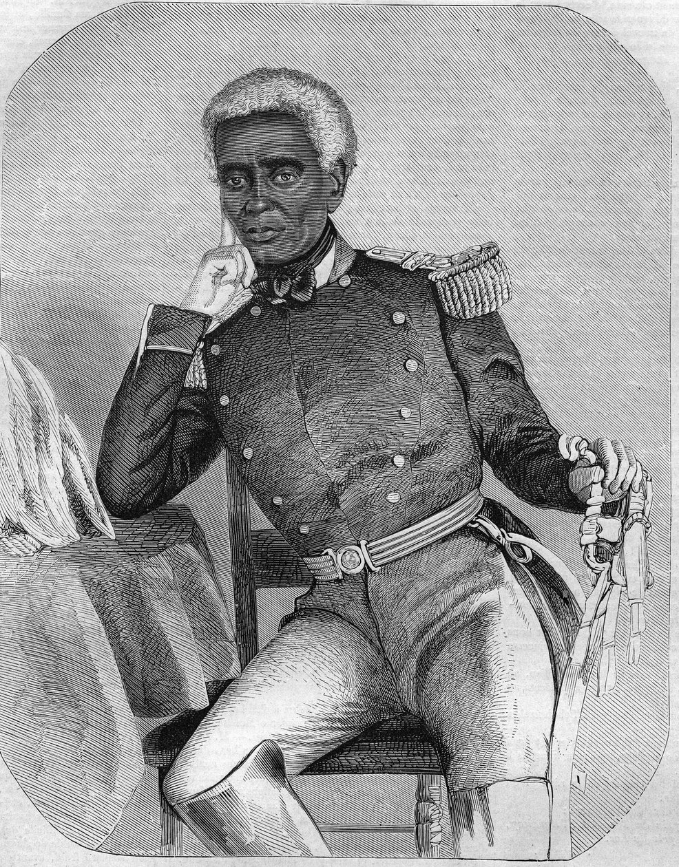 Nicolas Fabre Geffard President of the Republic of Haiti between 1859-1867. av Unknown artist