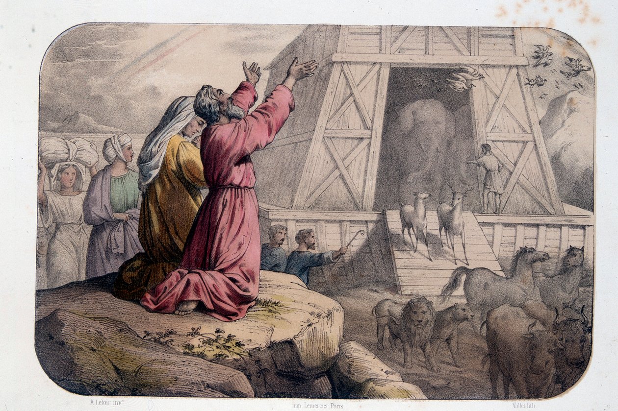 Noahs Ark - Utgangen av Noes Ark - Bibelen av Unknown artist