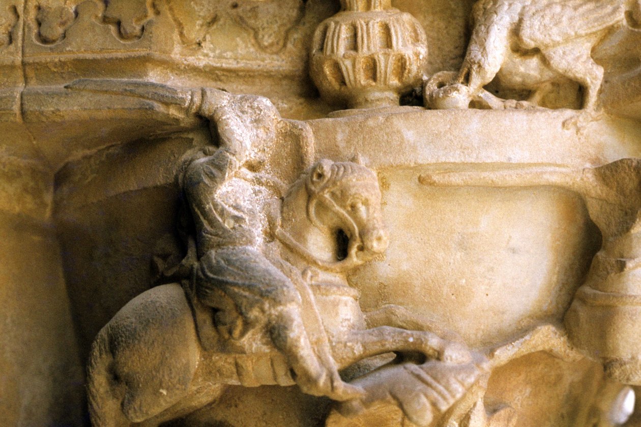 Norman Art i Monreale (Sicilia): hovedsteder i Cloitre des Benedictins. av Unknown artist