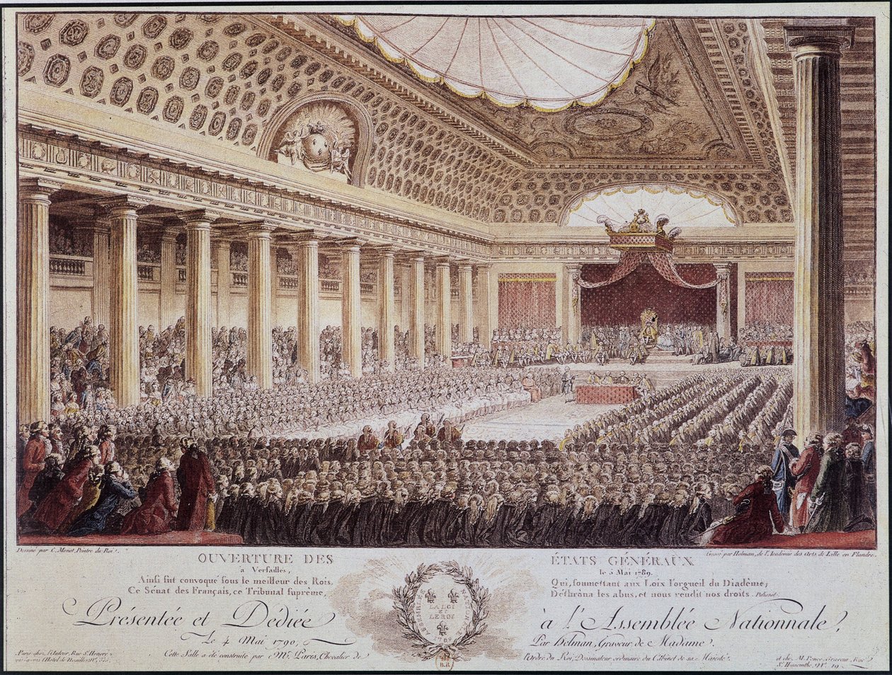 Åpning av generalforsamlingen i Versailles 5. mai av Unknown artist