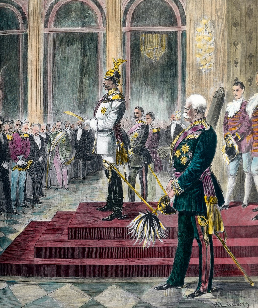 Åpningstale for Riksdagen av Vilhelm II 6. mai av Unknown artist