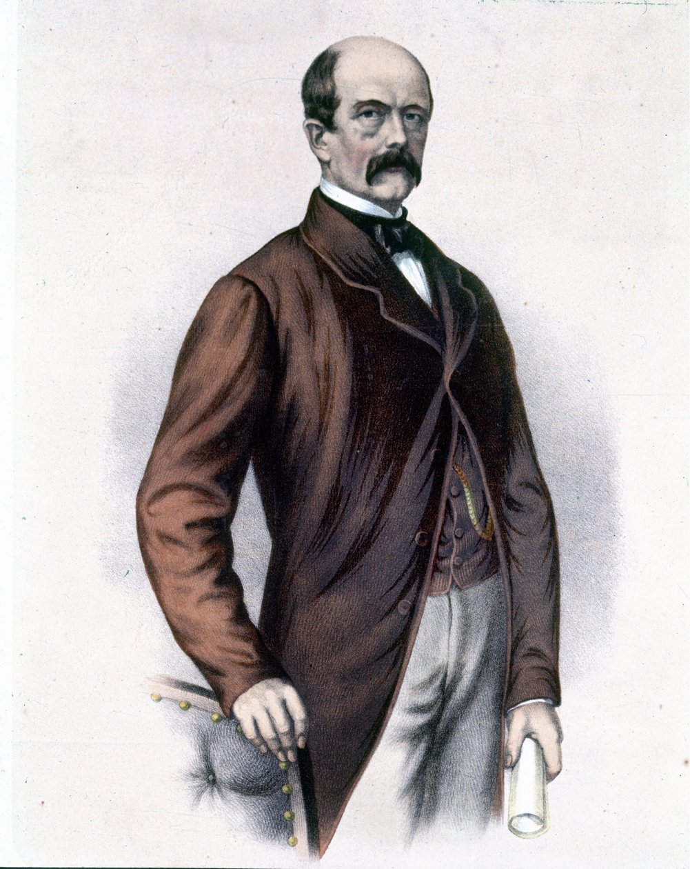 Otto, prins von Bismarck (1815 - 1898), tysk statsmann. av Unknown artist