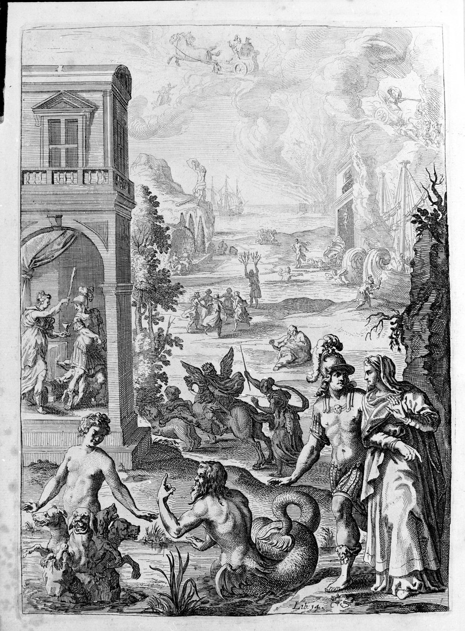 Ovid (Ovidius) - illustrasjon til bok 15 - (P. Ovids Metamorphoses of the Night av Unknown artist