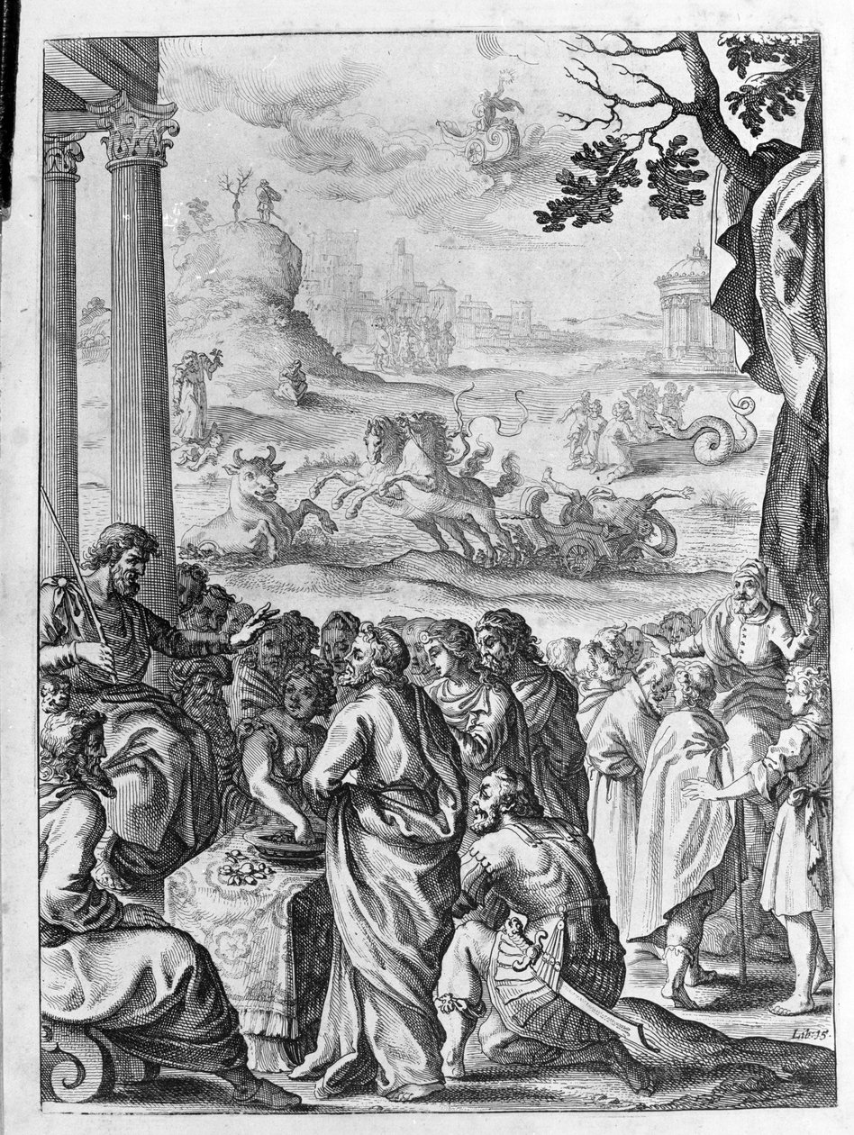 Ovid (Ovidius) - illustrasjon til bok 15 - (P. Ovids Metamorphoses of the Night av Unknown artist