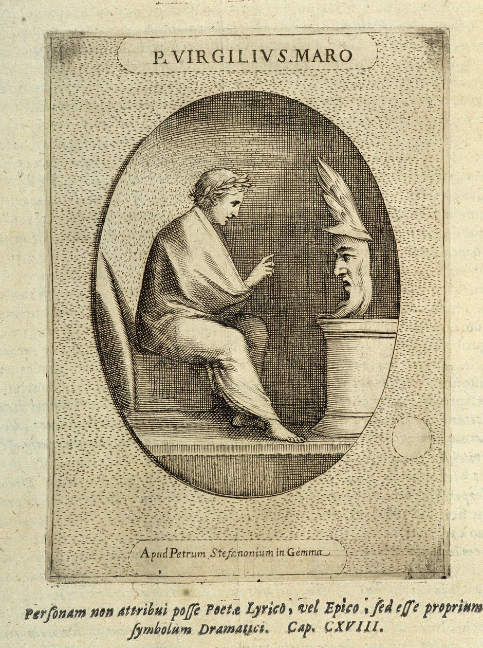 P. Virgil S. Maro i " "Patterns of Cameos or Stone" av Unknown artist