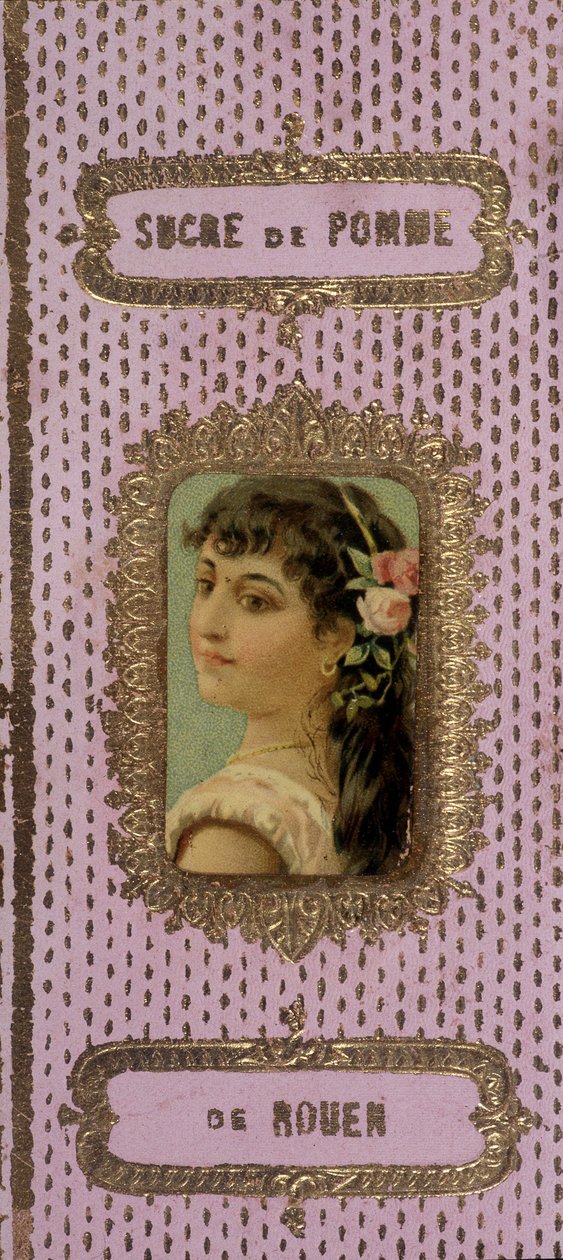 Packaging carton of “” Sugar de Pomme de Rouen””, n.d. 19th century av Unknown artist