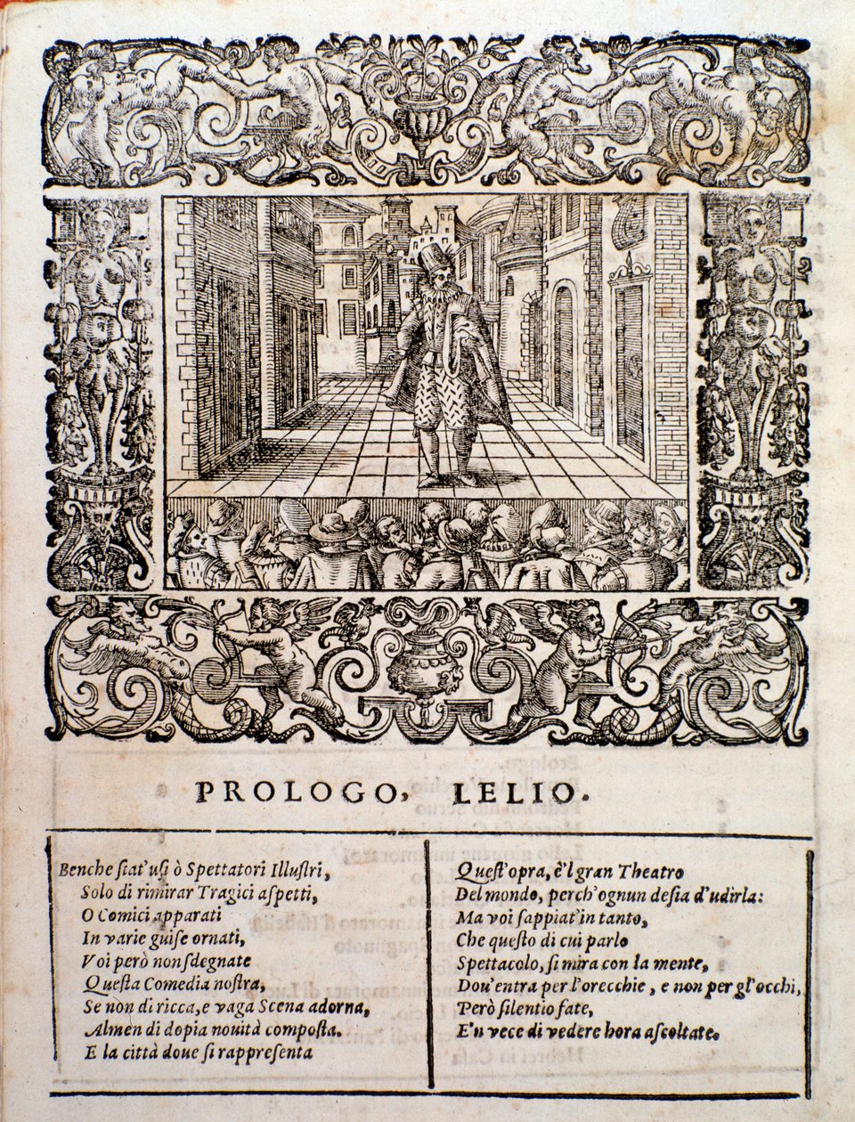 Side fra Amfiparnaso madrigalkomedie av Orazio Vecchi av Unknown artist