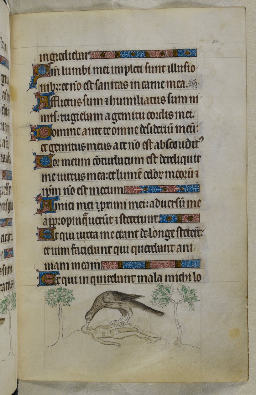 Side fra «The Queen Mary Psalter» av Unknown Artist