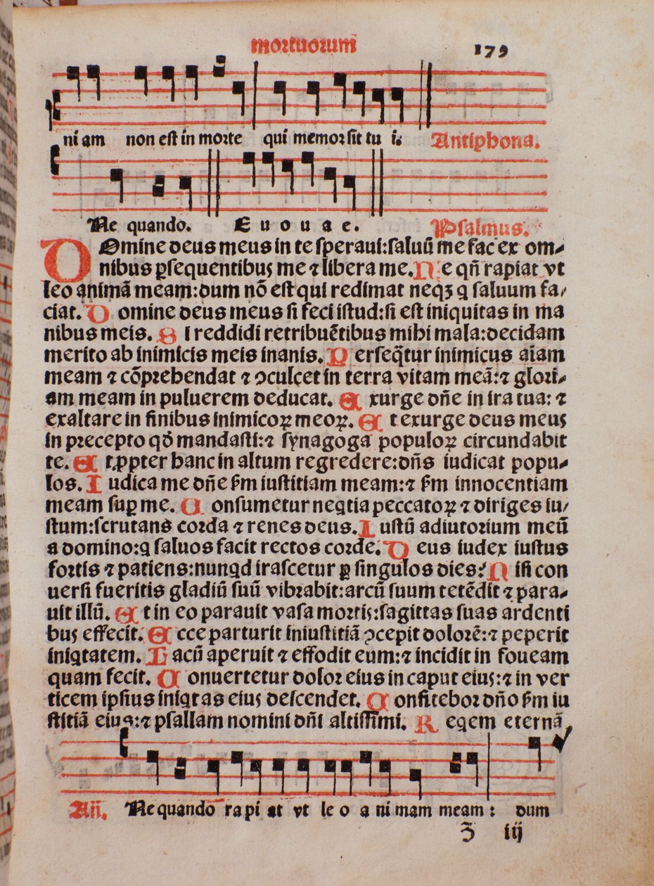 Side av liturgiboken "The Priestly Book" av Castellini av Unknown artist