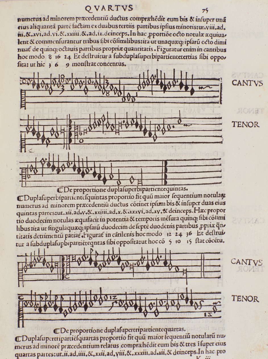 Siden hentet fra Franchino Gaffurios Practice of Music av Unknown artist