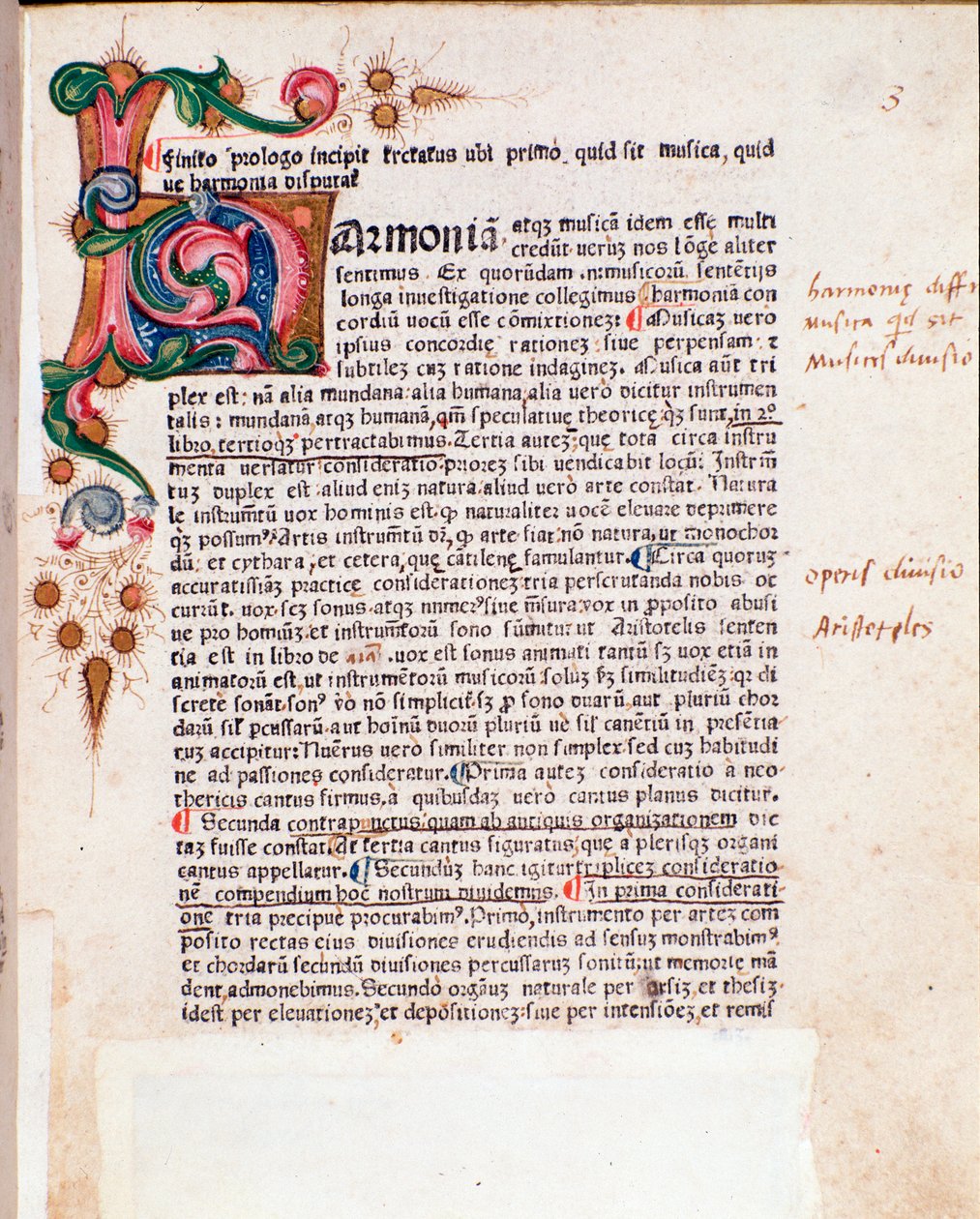 Siden hentet fra De musica tractatus, av Bartholomew Ramos de Pareia (1482) av Unknown artist