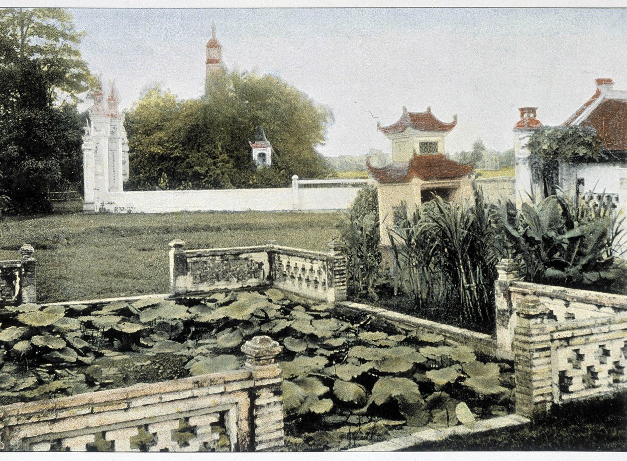 Pagoda of the Brush i Hanoi - i "Around the World", slutten av 1800-tallet. av Unknown artist