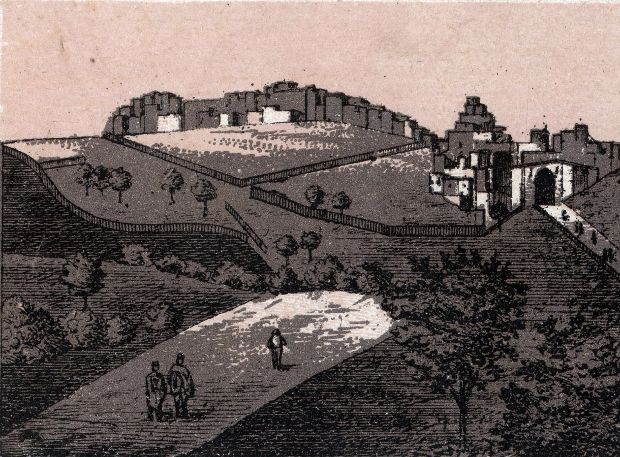Palestine: view of the city of Bethleem (Bethlehem). in “” The world illustrates 168 views”” Undated (end of 19th century) av Unknown artist