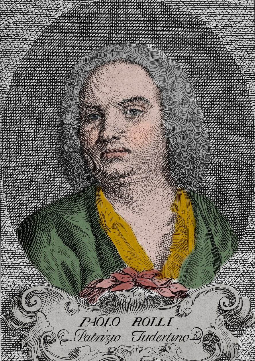 Paolo Antonio Rolli (1687-1765) poet and librettist of 18th century Italian opera - Portrait of Paolo Antonio Rolli (1687-1765), Italian poet av Unknown artist