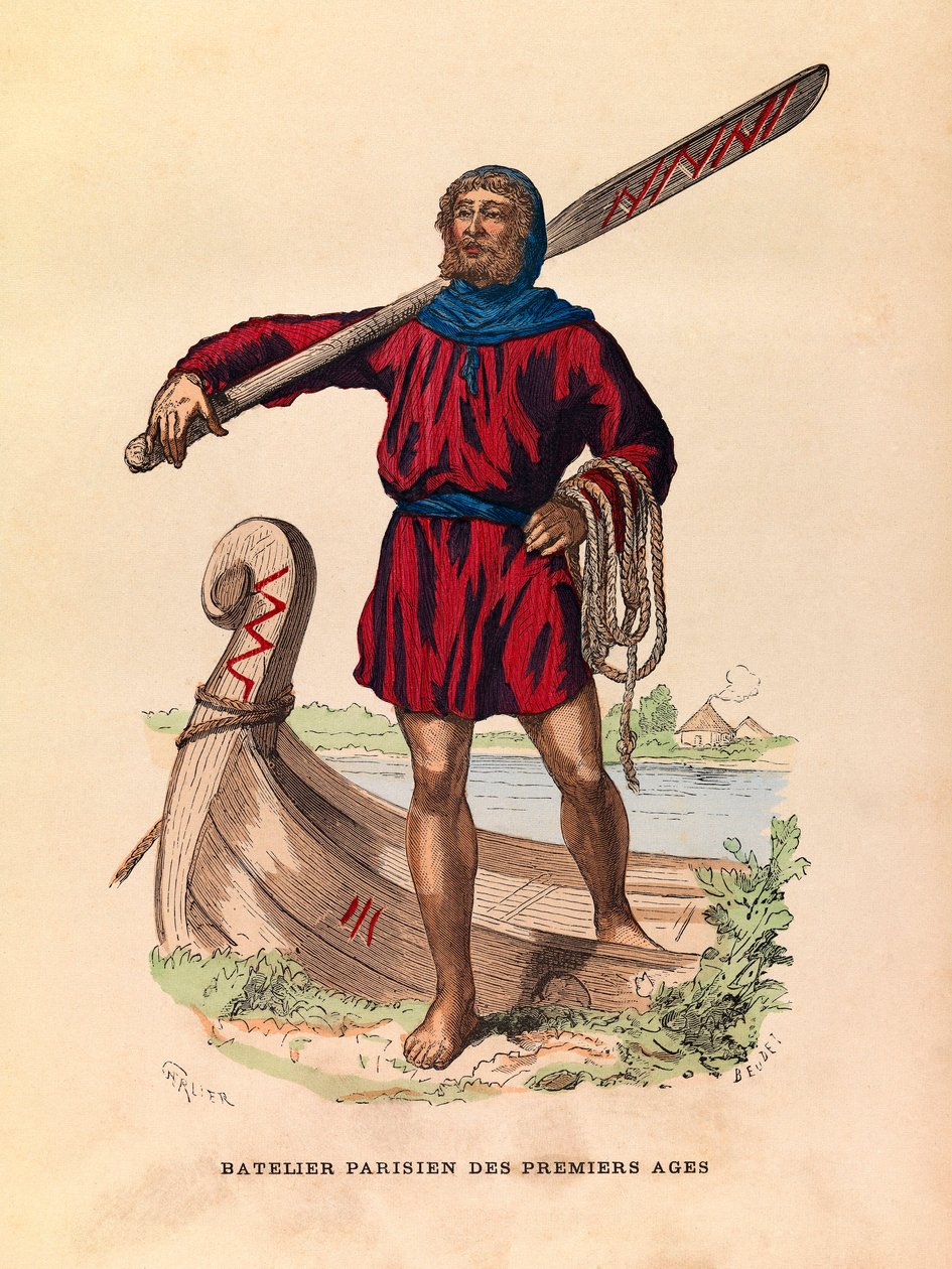 Parisisk båtmann under antikken av Unknown artist