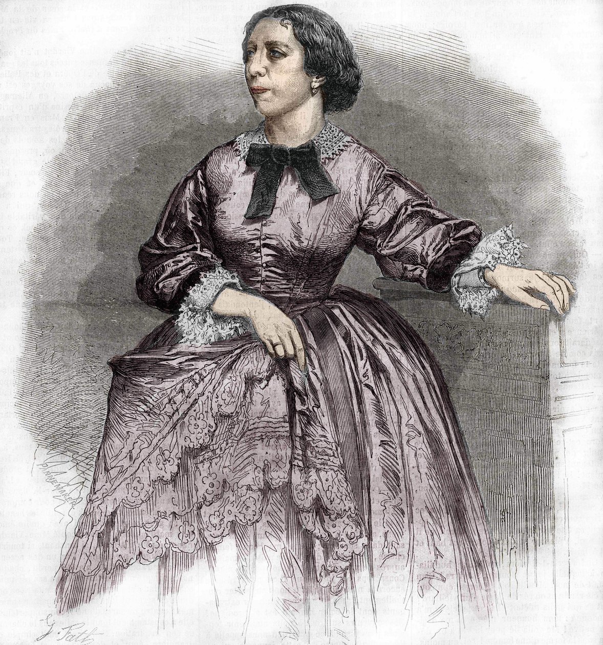 Pauline Viardot - Garcìa (1821-1910), fransk sanger. av Unknown artist