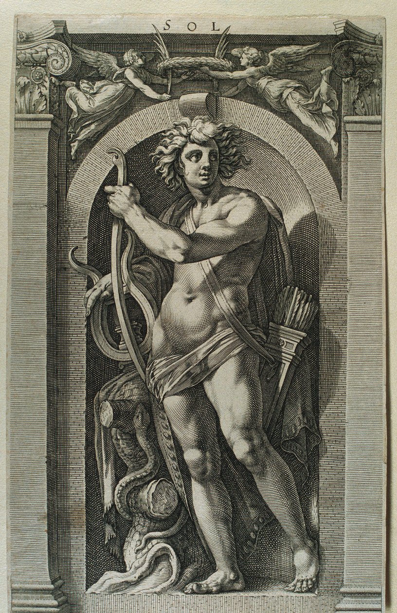 Personifisering av solen av Unknown artist