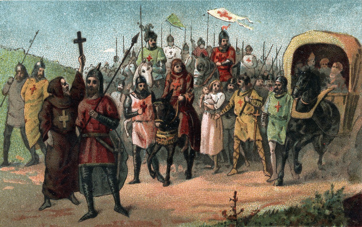 Eremitten Peter som forkynte korstoget (1095 - 1099). av Unknown artist