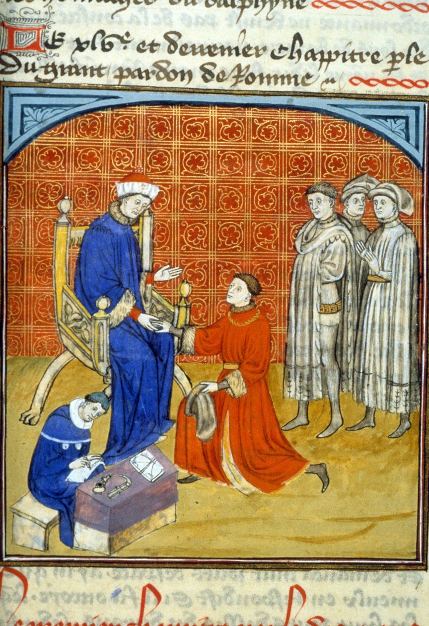 Philip VI, 512, 356r: Søknad om autorisasjon til Toulouse kommunale bibliotek (tlf: 05 62 27 66 66) av Unknown artist
