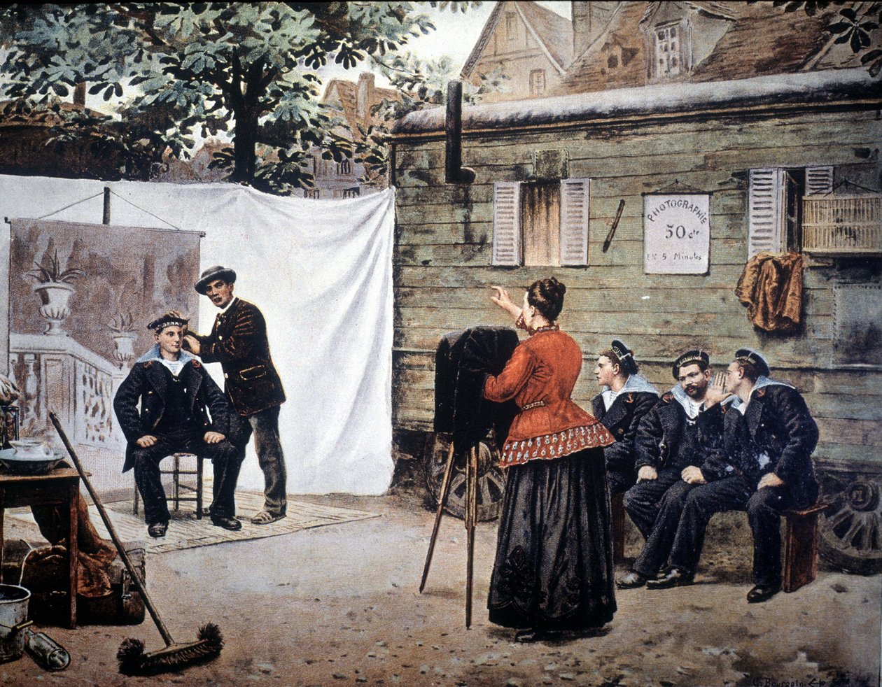 Omreisende fotograf i Frankrike i 1890. av Unknown artist