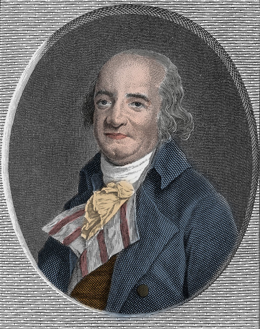 Pierre Samuel du Pont de Nemours (1739-1817) gründer og økonom av fransk opprinnelse og amerikansk diplomat av Unknown artist