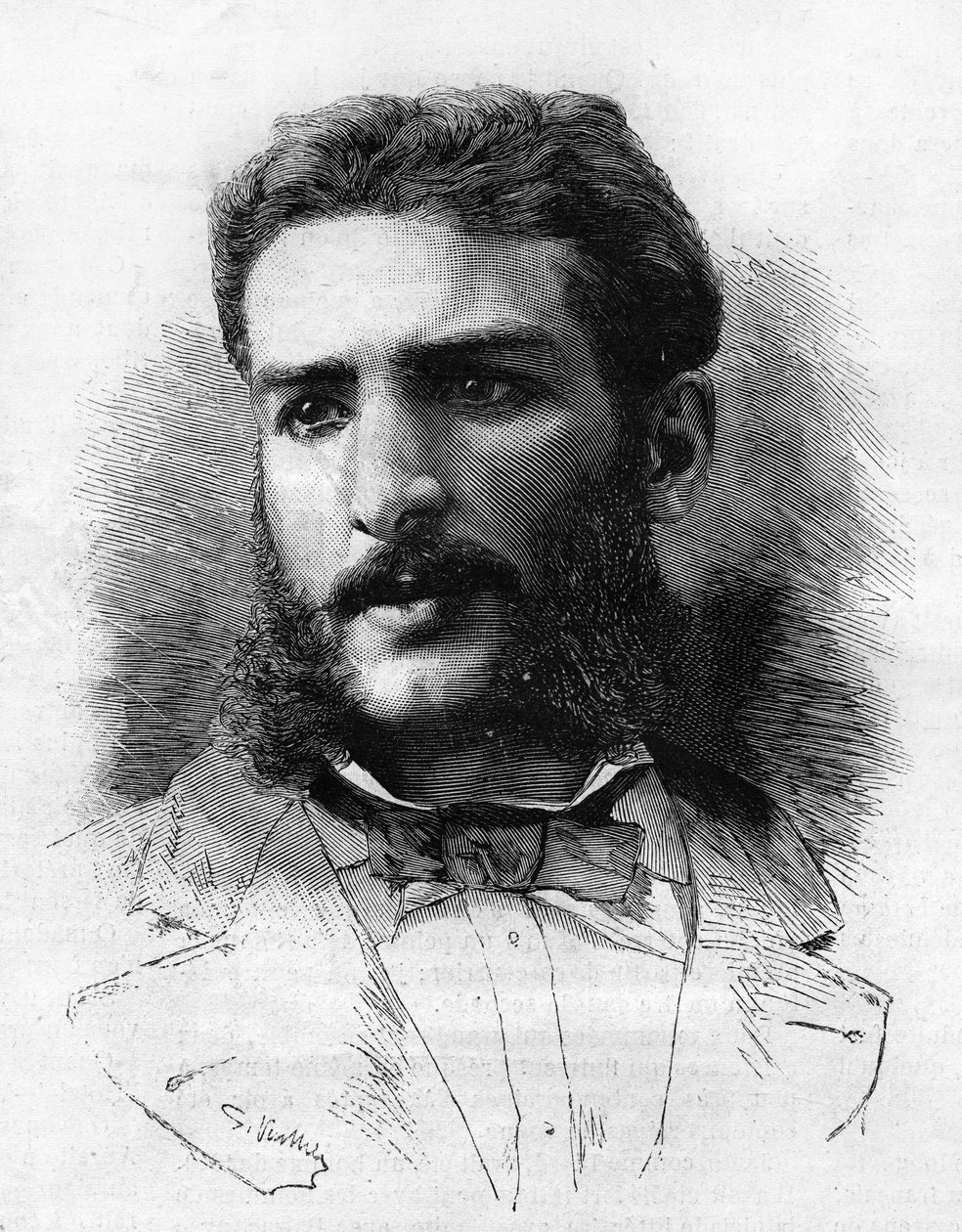 Pierre Savorgnan of Brazza (1852-1905), French explorer in 1882. av Unknown artist