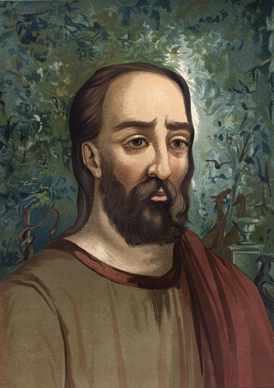 Pliny The Elder (23-79) - portrait of Pliny the Elder. in Latin Caius Plinius Secundus Latin writer (Como, 23 AD in Stabies, 79 AD). based on hombres y Mujeres celebres. Barcelona 1877. av Unknown artist