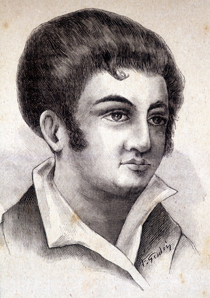 Portrett av Jean Flévée, intim korrespondent for Napoleon I (1767 - 1839) - i "" Les Contemporains", n.d. sent på 1800-tallet. av Unknown artist