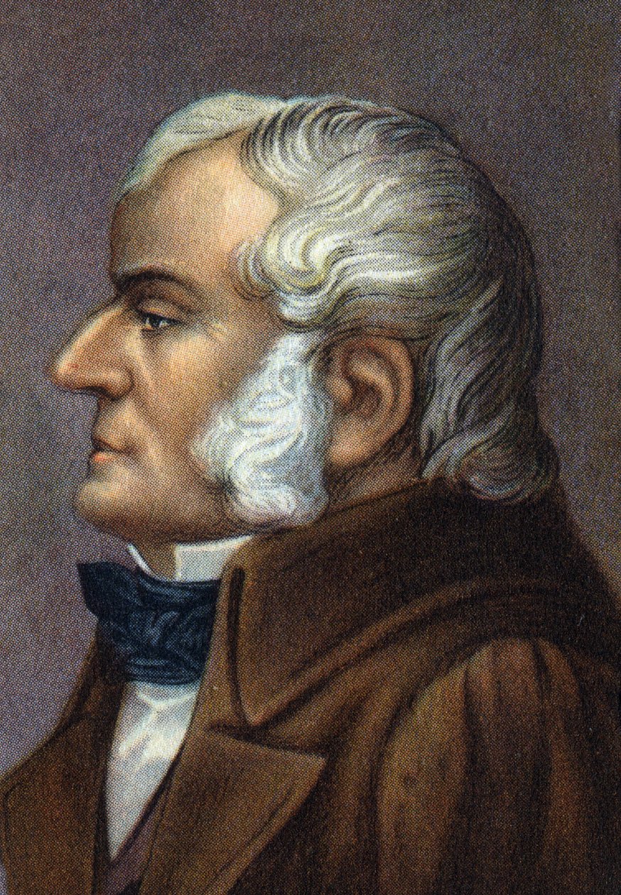 Portrett av John Dalton, engelsk fysiker og kjemiker. av Unknown Artist