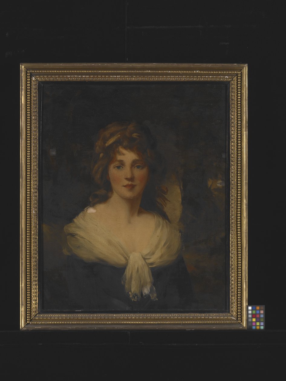 Portrait Of A Girl (olje på lerret) av Unknown artist