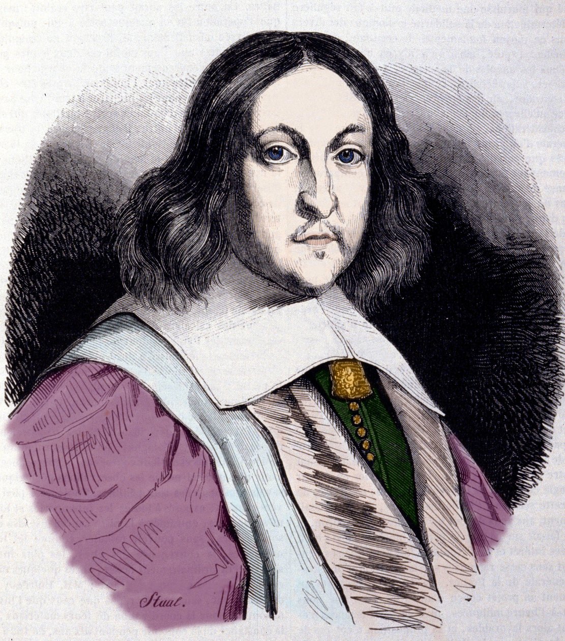Portrett Pierre de Fermat (1601-1665), fransk matematiker. av Unknown artist