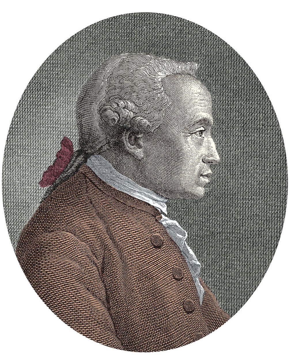 Portrett av (Immanuel) Emmanuel KantKant (1724 - 1804) tysk filosof av Unknown artist