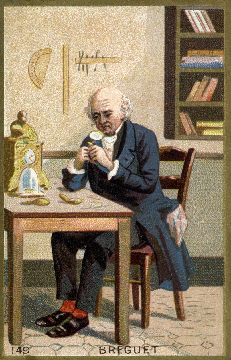 Portrait of Abraham Louis Bréguet (1747-1823), French watchmaker. av Unknown artist