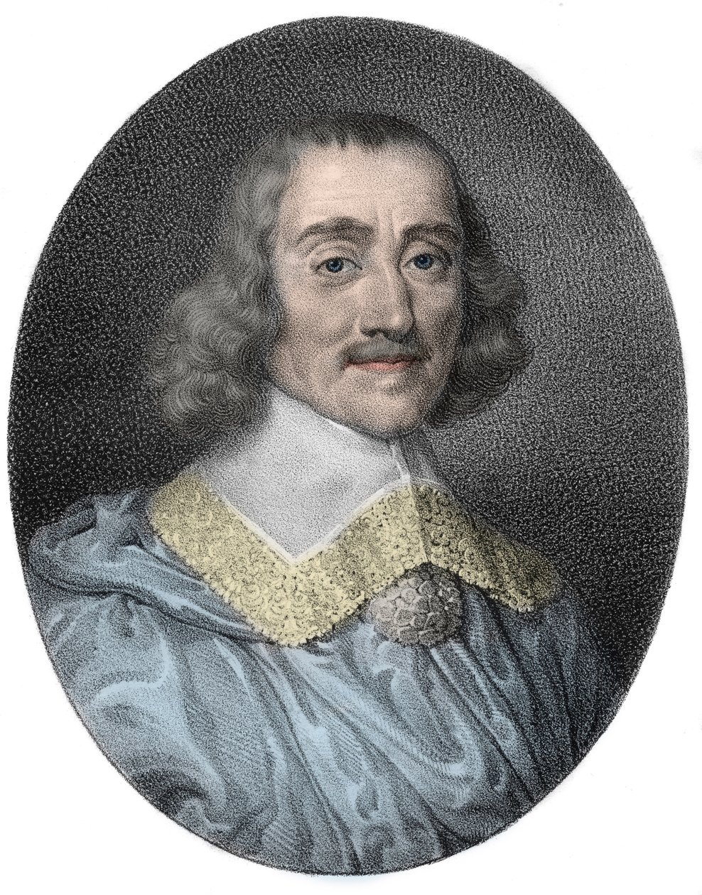 Portrett av Abraham av Fabert av Esternay Marshal (1599-1662) av Frankrike (marechal de France) - gravering av Unknown artist