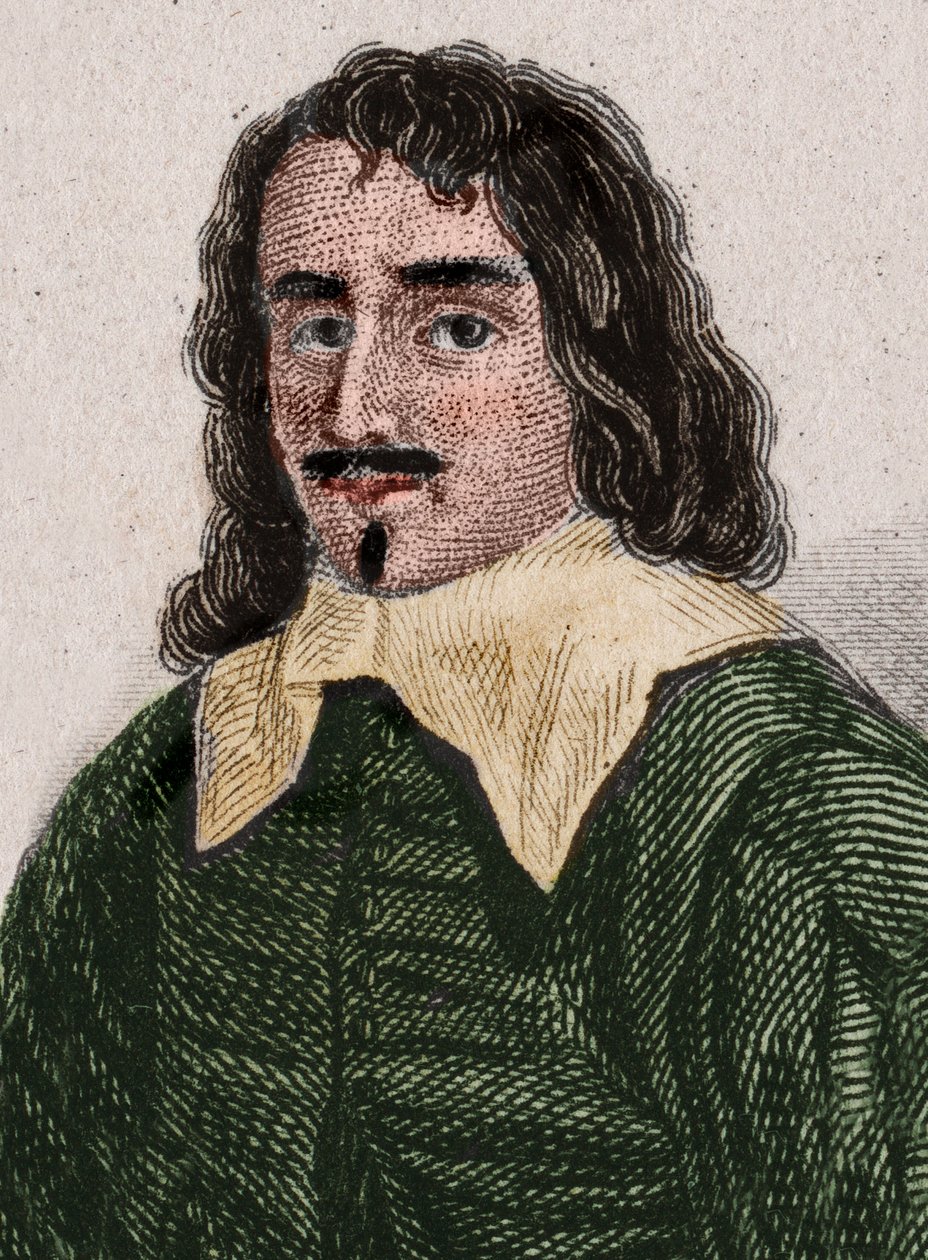 Portrett av Adam Billaut, dit Maitre Adam (1602-1662) fransk snekker, poet og låtskriver. Gravering fra 1896. av Unknown artist
