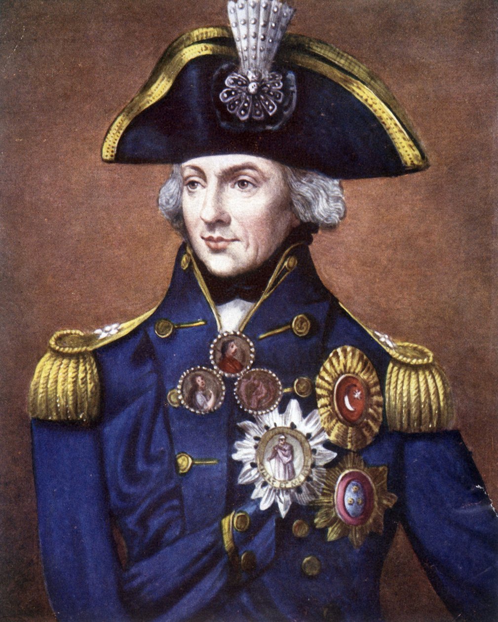 Portrett av admiral Nelson (1758 - 1805), britisk admiral. av Unknown artist