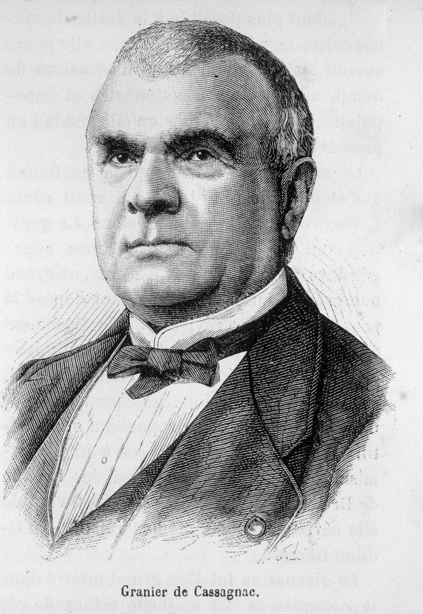 Portrett av Adolphe de Granier de Cassagnac (1808-1880), fransk journalist og politiker. av Unknown artist