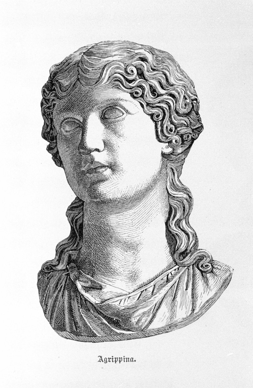 Portrett av Agripine den unge (16 - 59). av Unknown artist