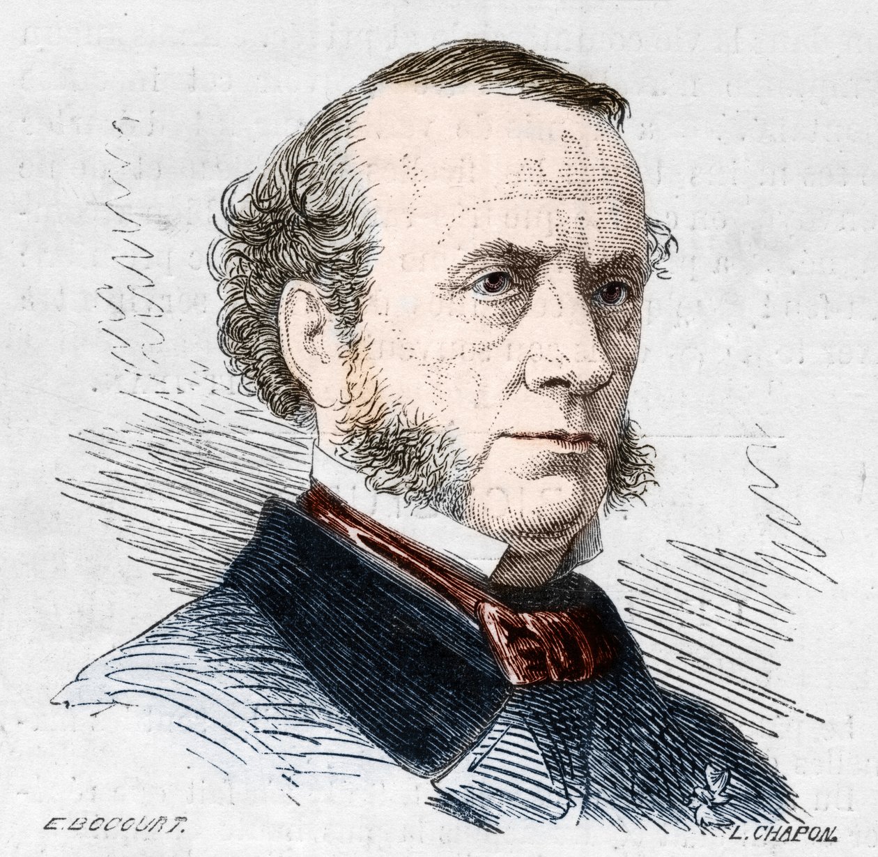 Portrett av Albert Grisar (1808-1869) belgisk komponist. av Unknown artist