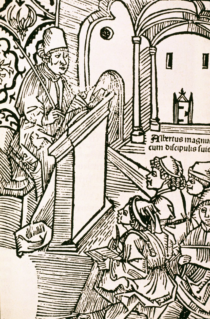 Portrett av Albert den store (Albert Magnus 1206-1280), Saint Albert den store (1205-1280) av Unknown artist