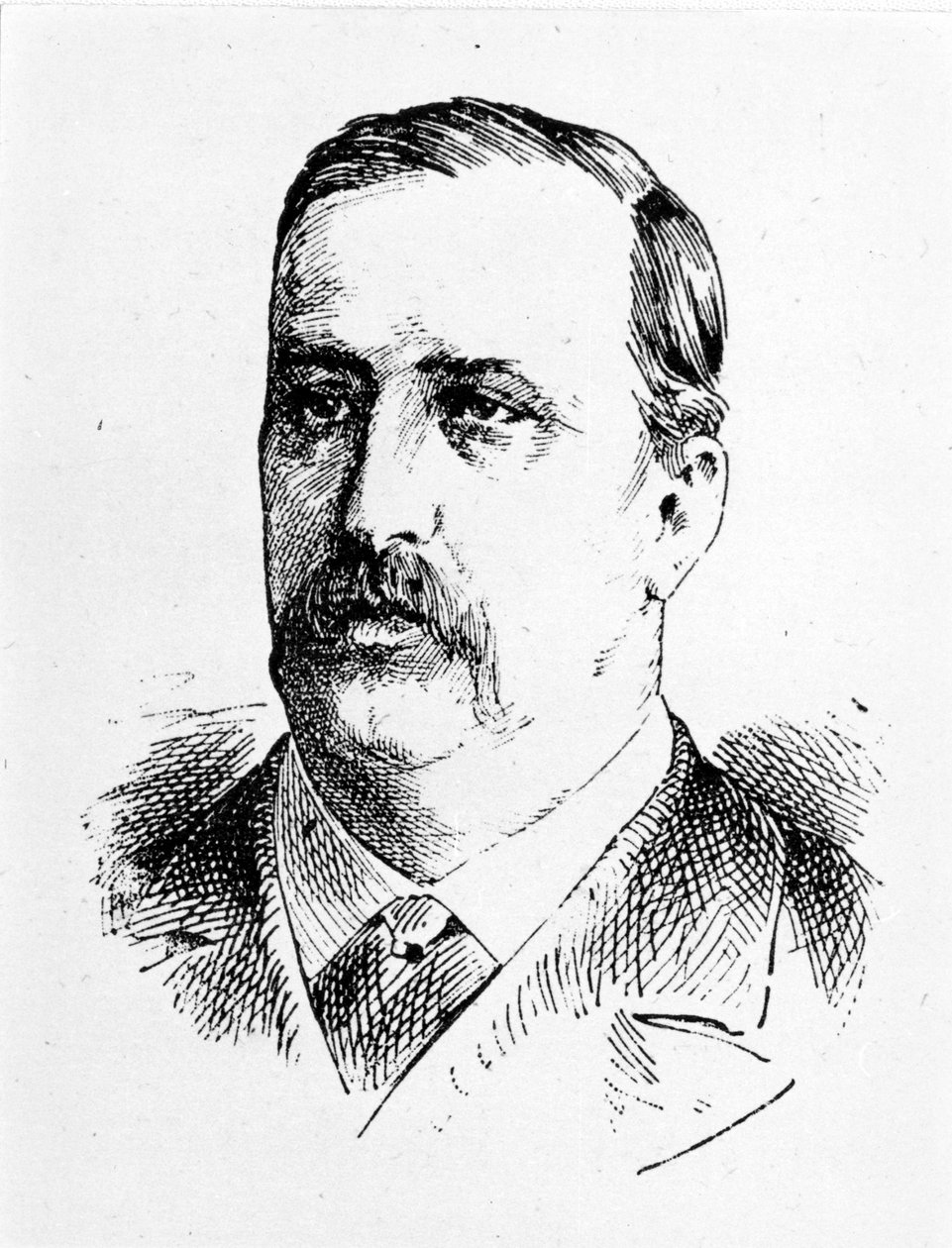 Portrett av Alexander Borodine (1833 - 1887), russisk komponist. av Unknown artist