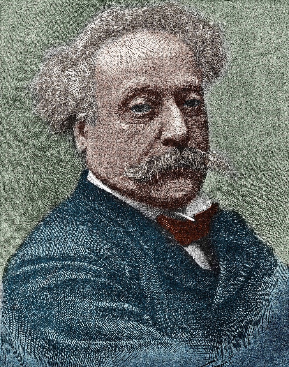 Portrett av Alexandre Dumas Jr. (1824-1895), fransk forfatter. av Unknown artist