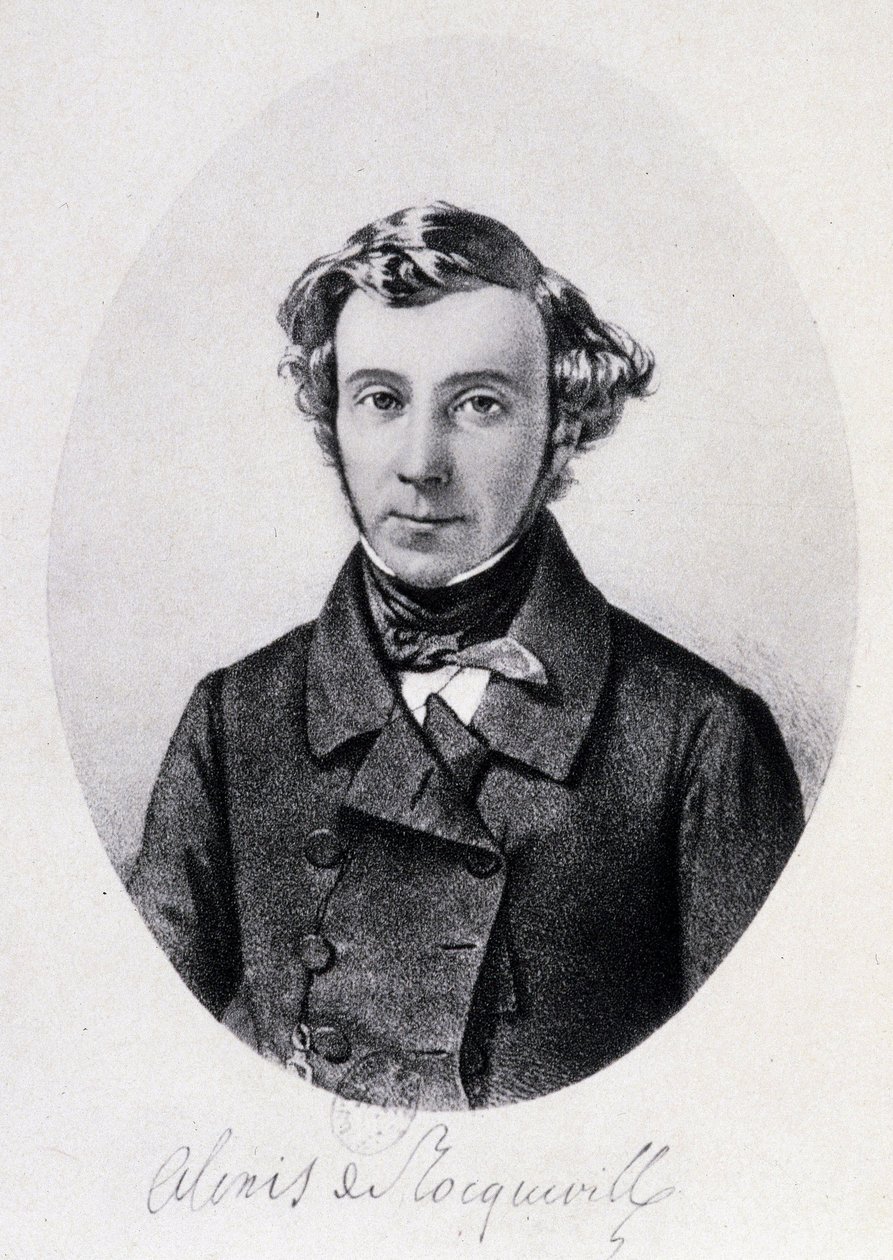 Portrett av Alexis de Tocqueville av Unknown artist
