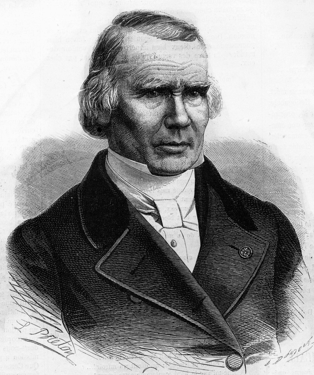 Portrett av Alfred Louis Marie Velpeau (1795 - 1867), fransk kirurg. av Unknown artist
