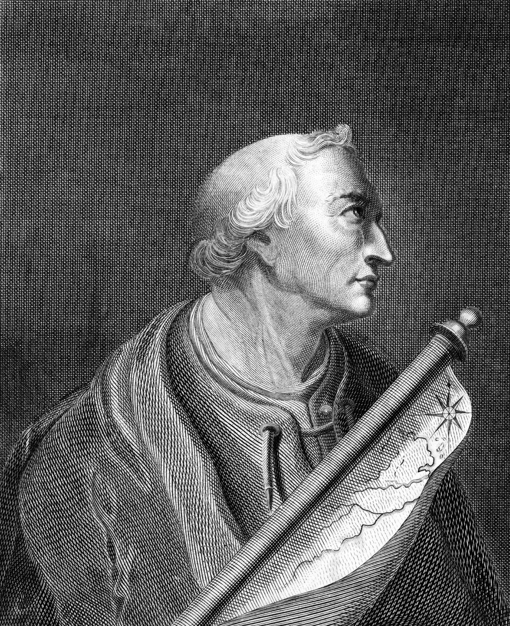 Portrett av Amerigo Vespucci (1454-1512) italiensk navigatør av Unknown artist
