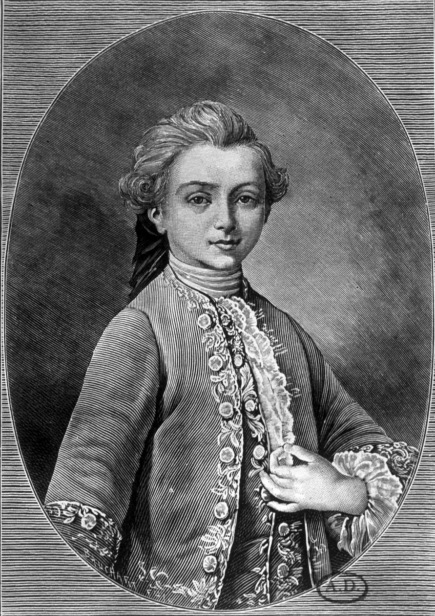 Portrett av André Chenier. av Unknown artist