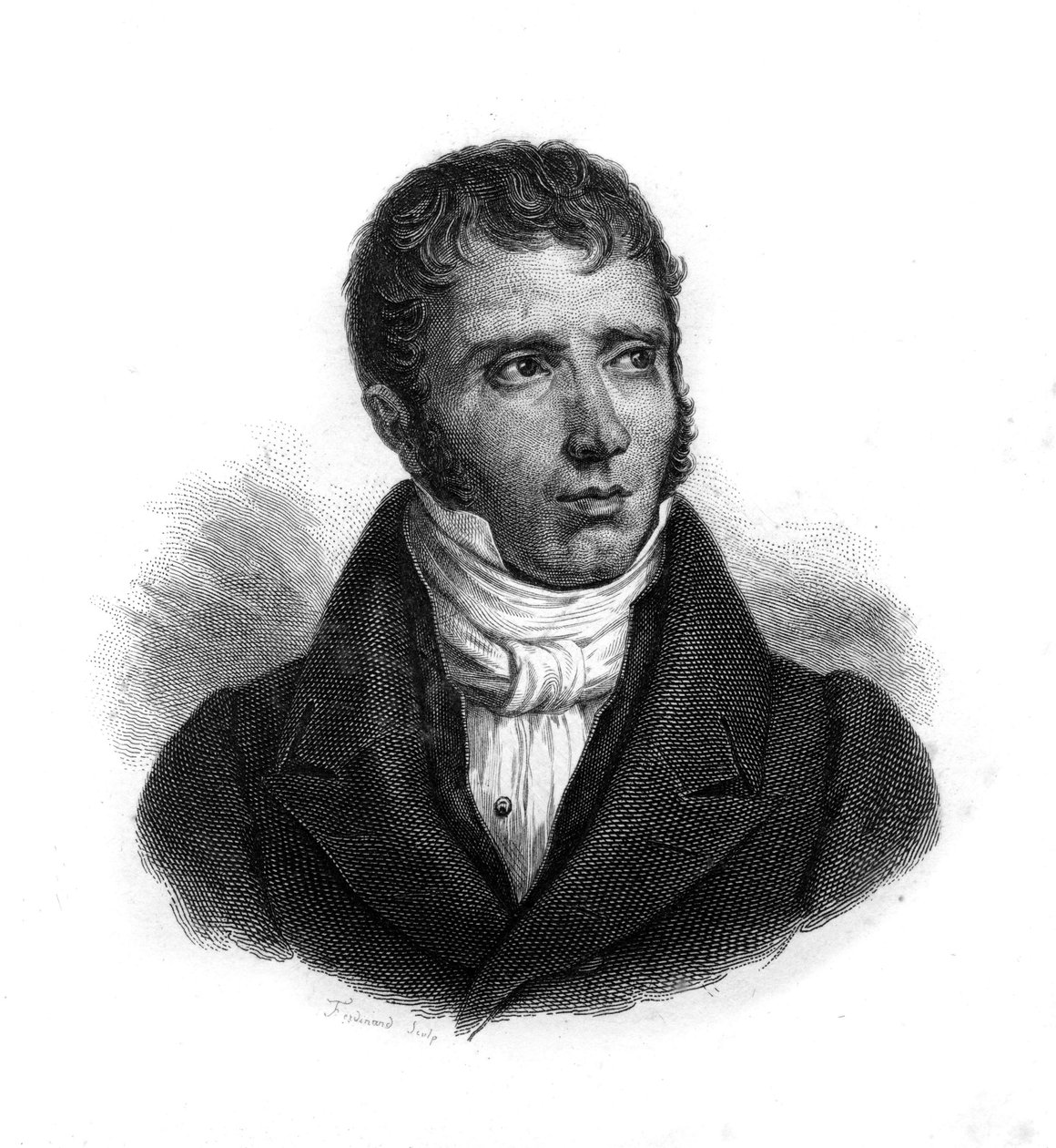 Portrett av Andre Marie Jean Jacques (Jean-Jacques) Dupin (1783-1865) (Dupin aine), fransk sorenskriver og politiker, gravering fra 1800-tallet av Unknown artist